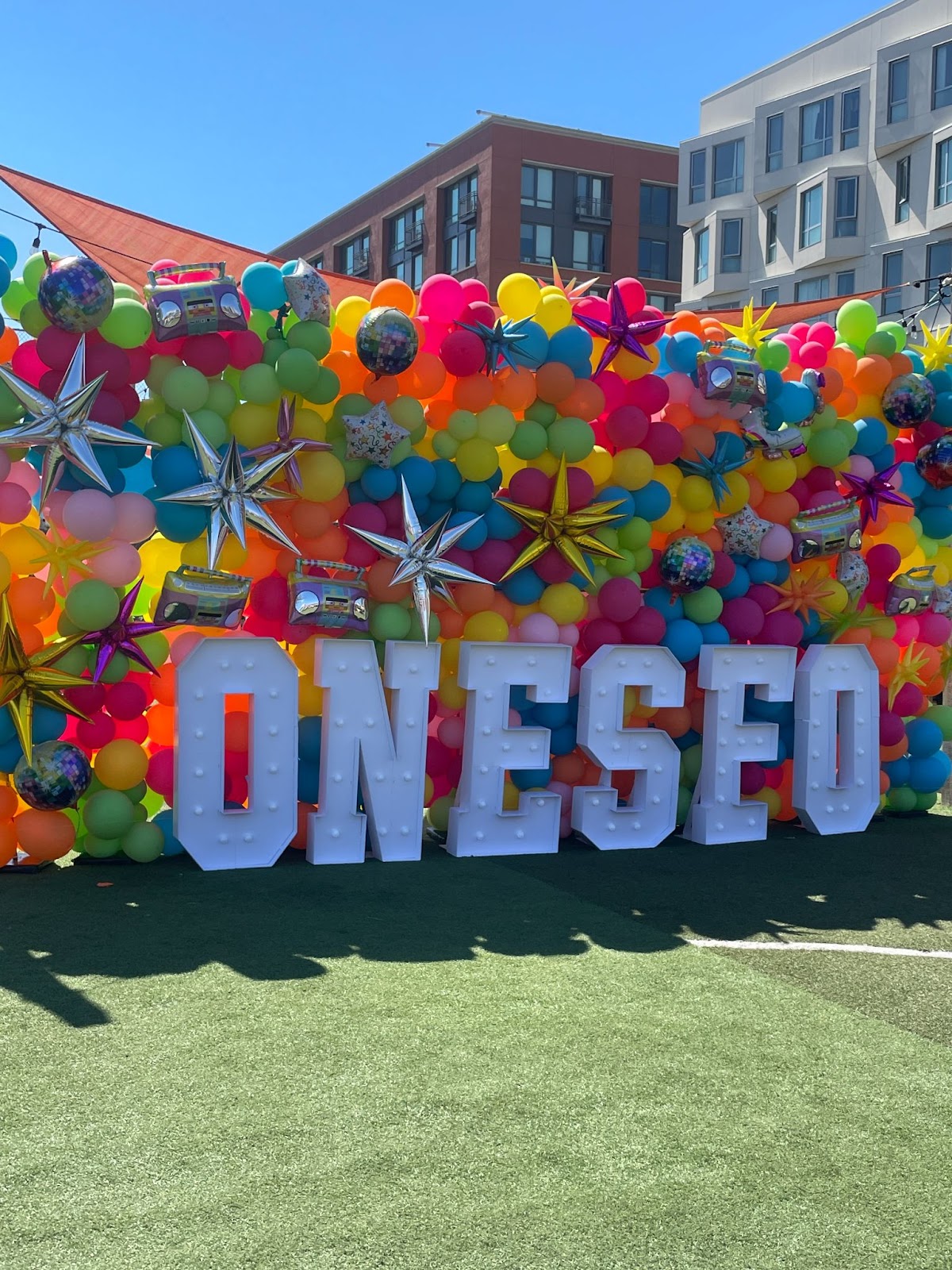 a group of colorful balloons