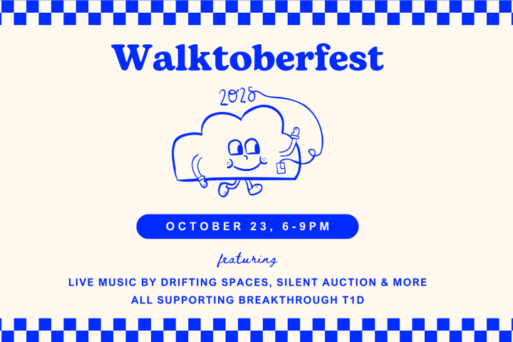 Walktoberfest event on October 23, 6-9PM, featuring live music, silent auction supporting Breakthrough T1D.